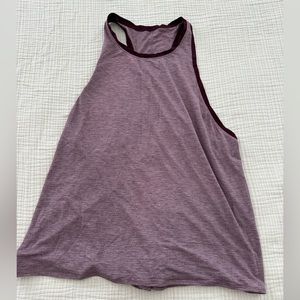 Red Lululemon tank top, ties in the back, size 12